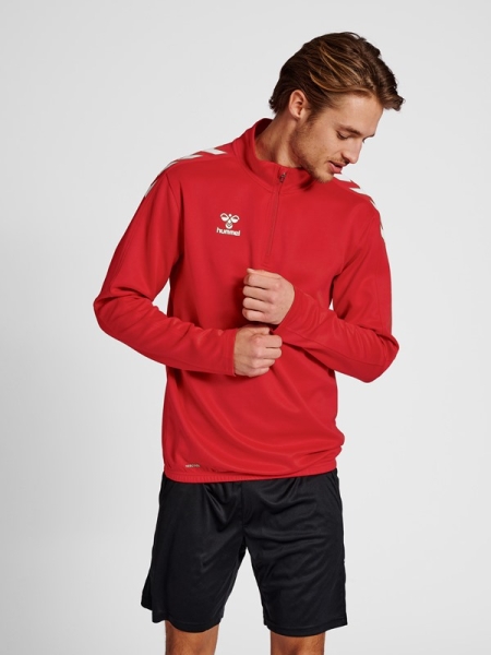 Kinder Half Zip Sweat Hummel Core XK - Rot